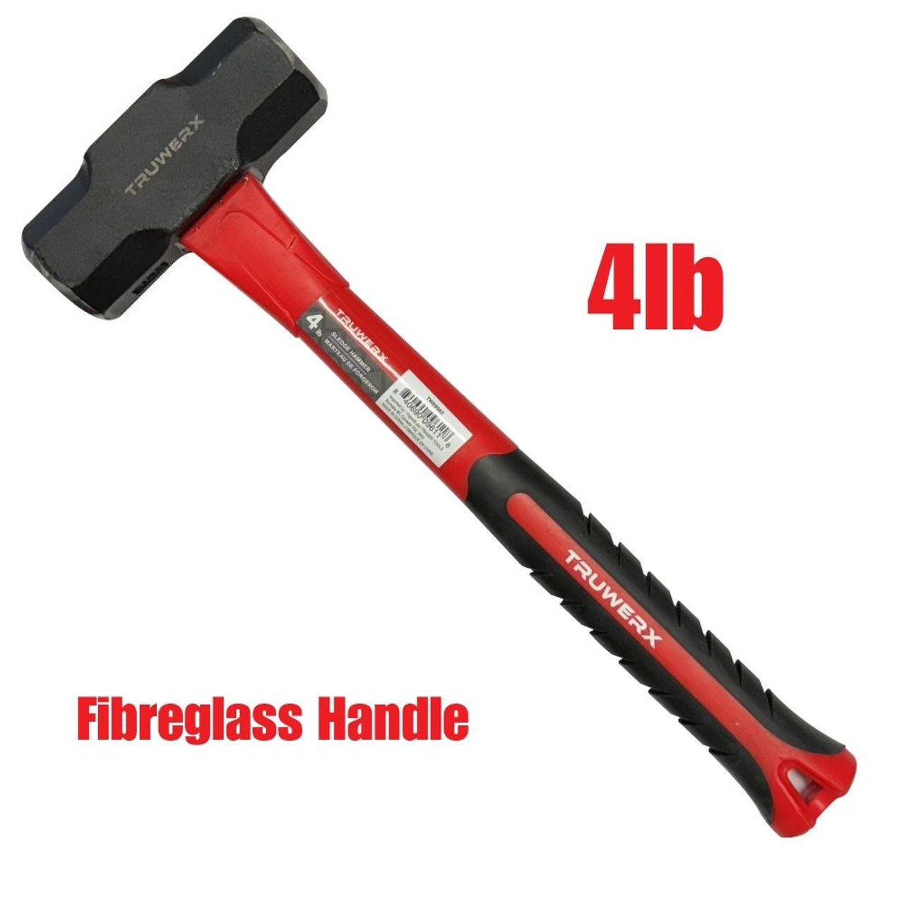 Truwerx 09982 4lb Sledge Hammer with Fibreglass Handle