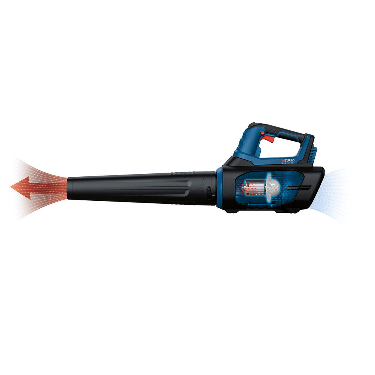 Bosch GBL18V-450N PROFACTOR 18V Cordless Brushless Blower (Tool Only) illustrated ventilation