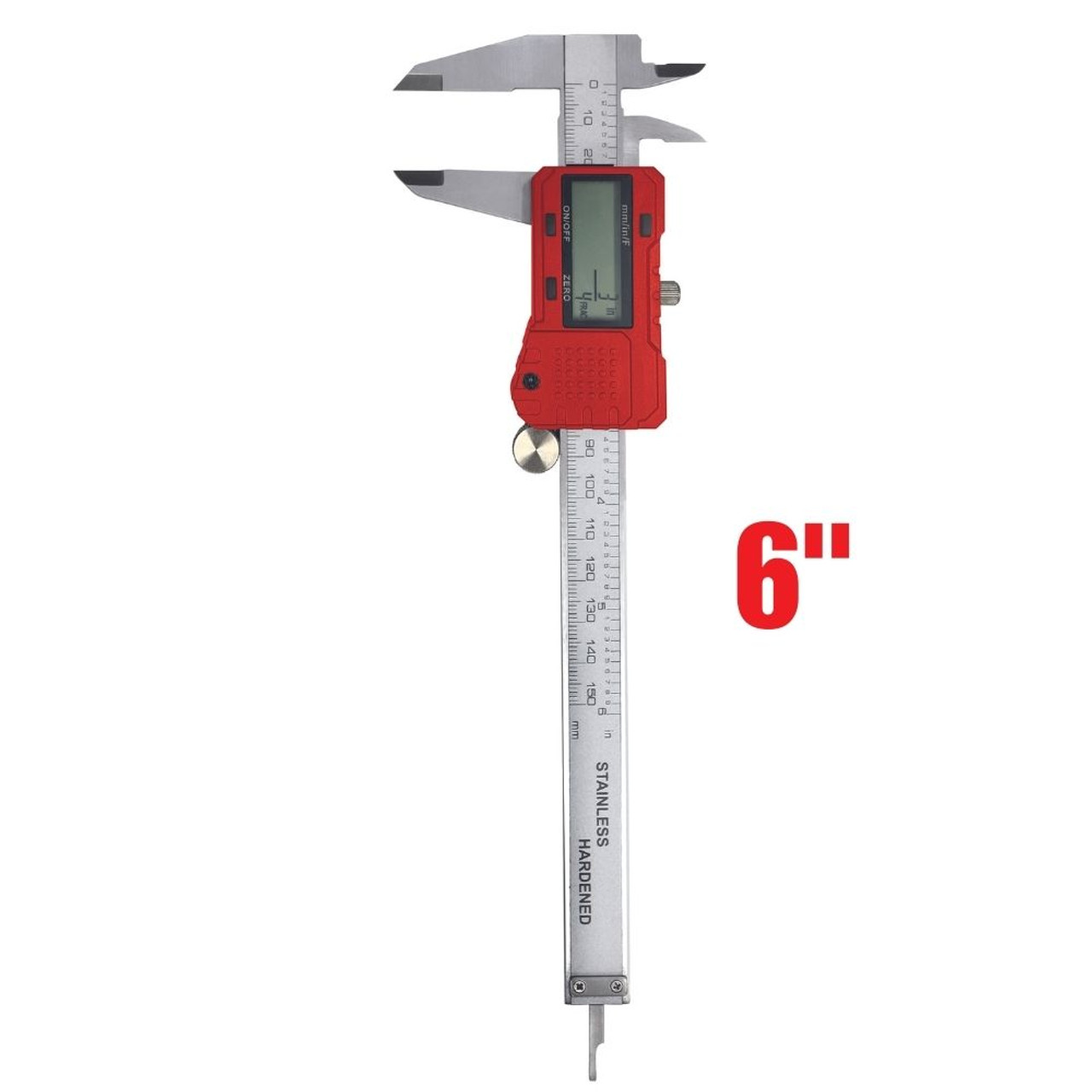 Truwerx 29200 6 Inch Stainless Steel Digital Caliper with Case