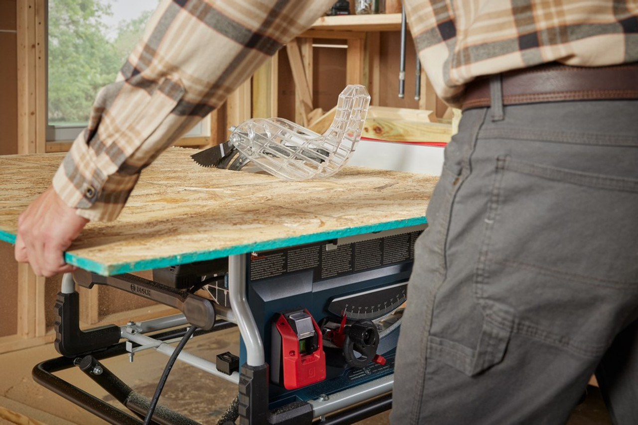 Bosch GTS15-10 15 Amp 10 Inch Portable Jobsite Table Saw with Gravity-Rise Wheeled Stand