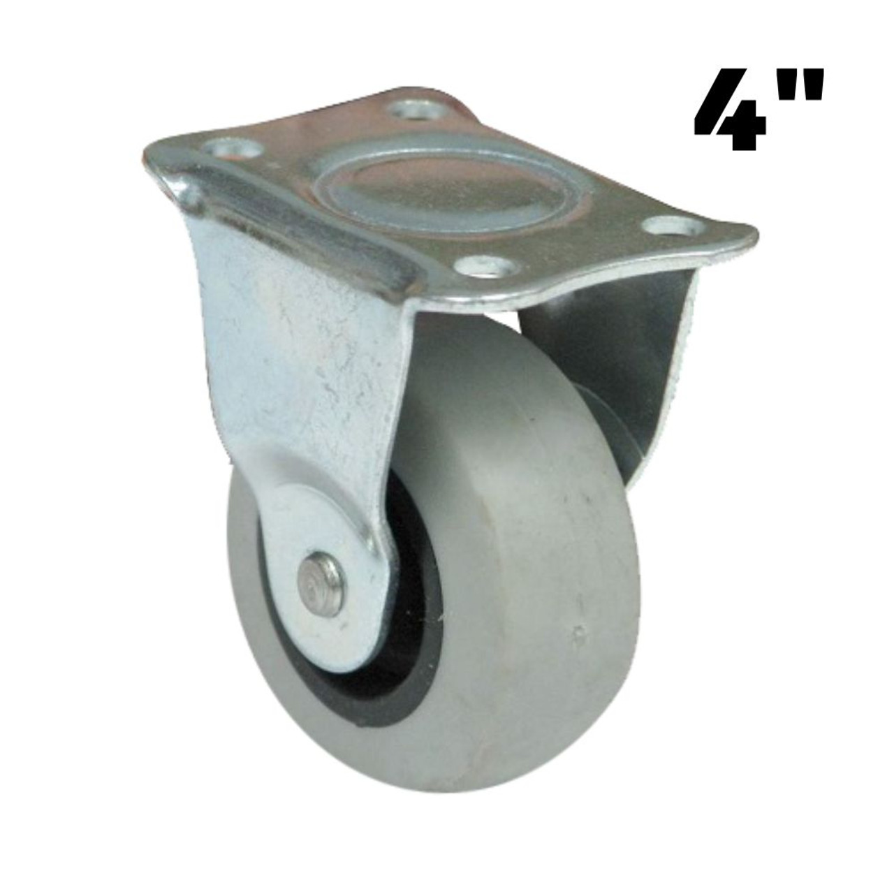 Truwerx 86107 4 Inch TPR Fixed Caster Wheel