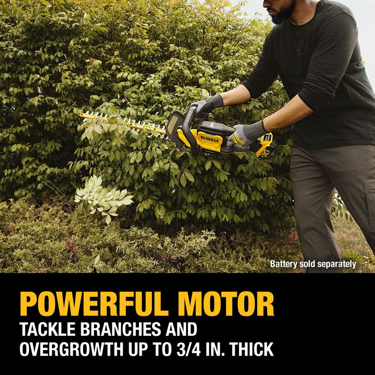 DeWalt DCHT821P1 20V MAX Cordless 22 Inch Hedge Trimmer Kit