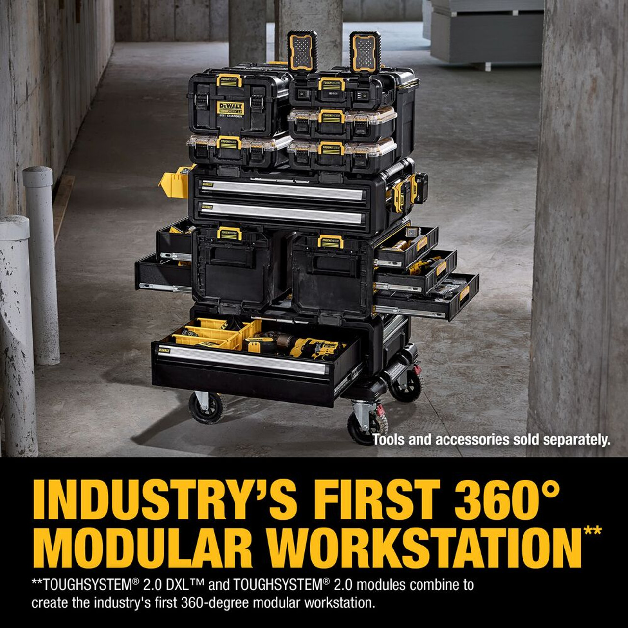 DeWalt DWST60510 TOUGHSYSTEM 2.0 DXL 5-in-1 Tower Modular Workstation