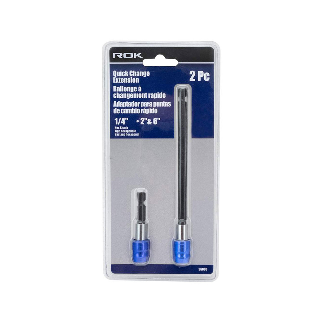 ROK 36080 2pc Quick-Change Bit Extension