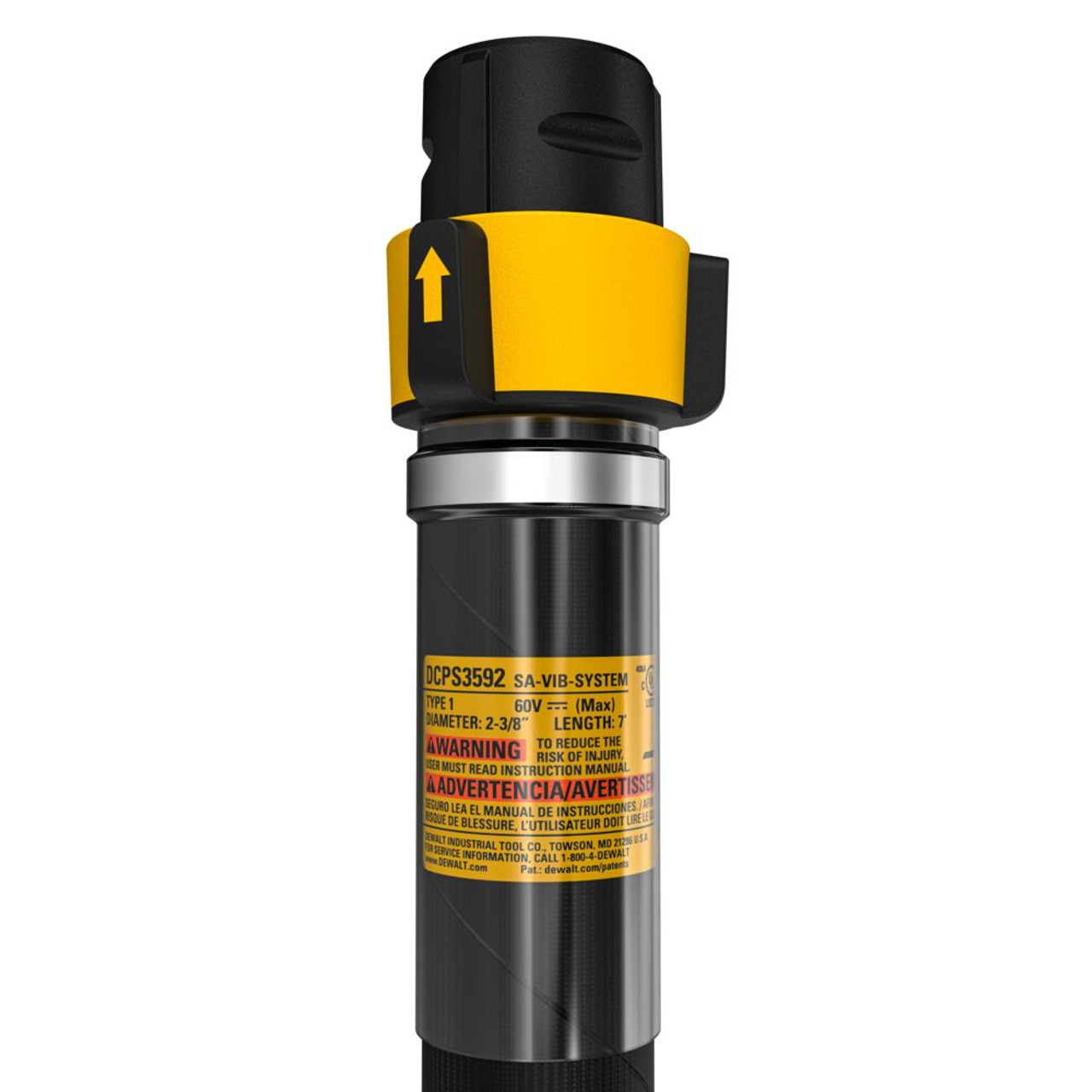 DeWalt DCPS3592 POWERSHIFT 2.25 inch Vibrator Head with 7ft. Shaft