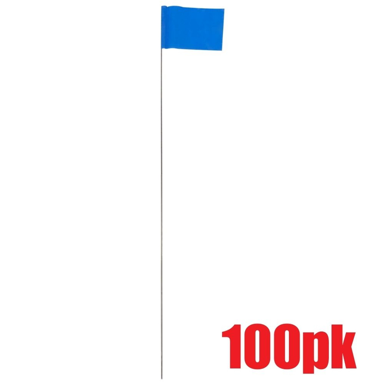 Truwerx 60406 Blue Stake Flags - 100pk