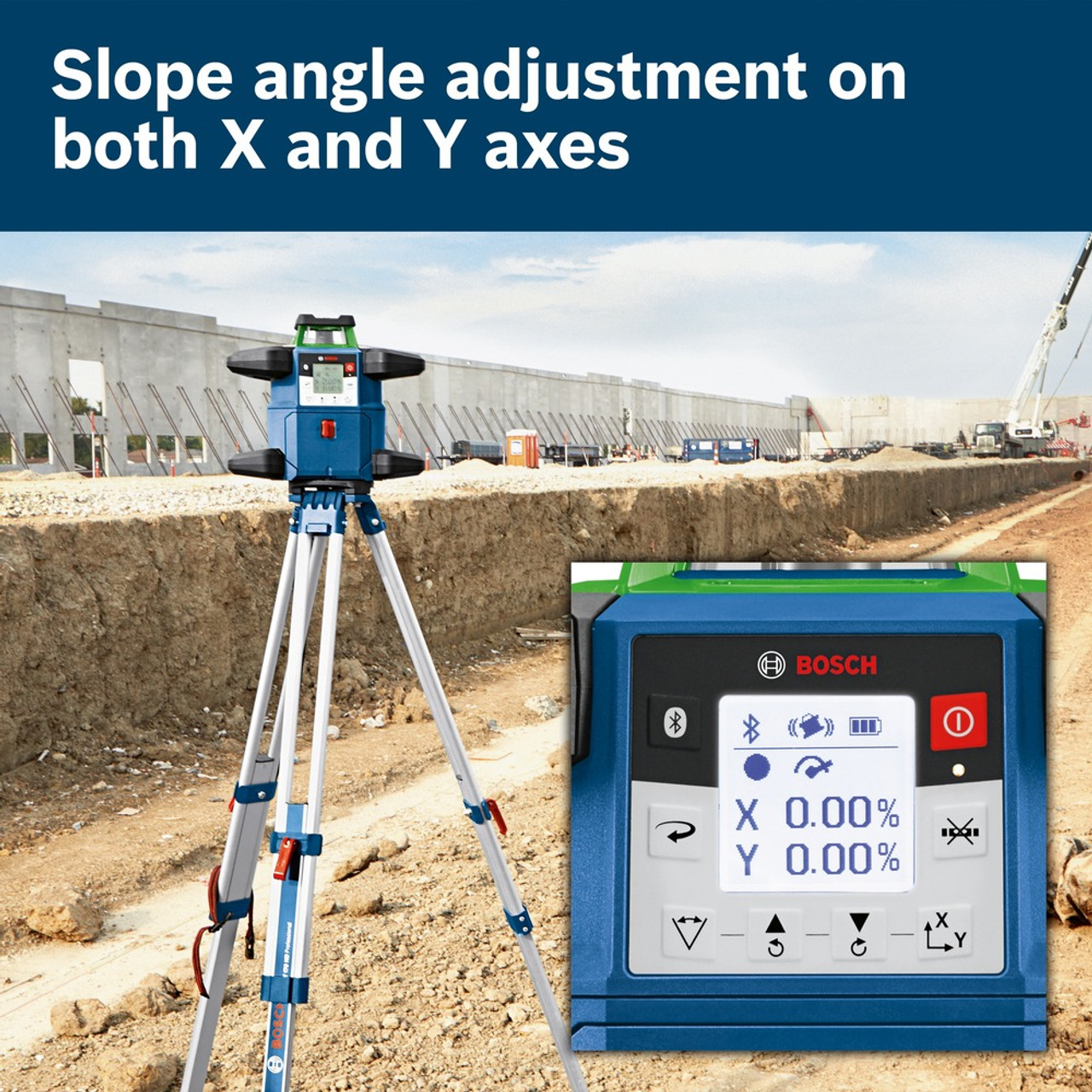 Bosch GRL4000-90CHVGK 18V REVOLVE4000 Connected Self-Leveling Horizontal/Vertical Rotary Laser Kit Bosch GRL4000-90CHVGK 18V REVOLVE4000 Connected Self-Leveling Horizontal/Vertical Rotary Laser Kit