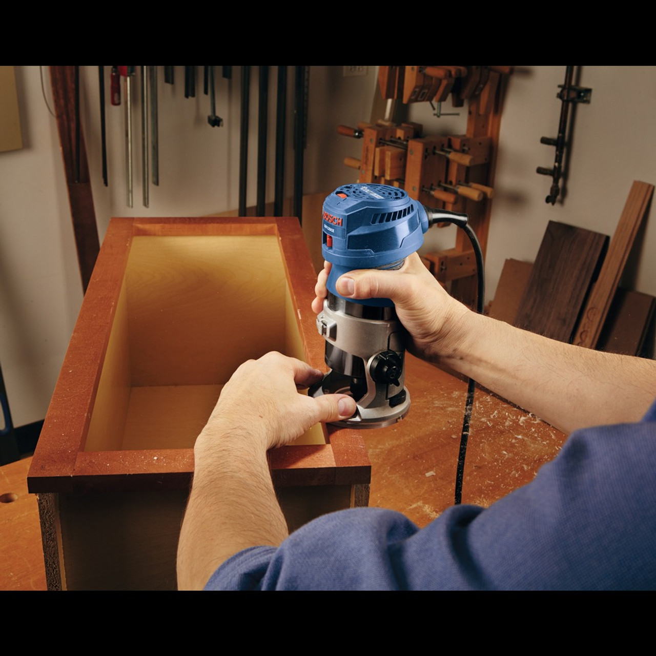 Bosch GKF125CEPK 7 Amp Colt 1.25 HP (Max) Variable-Speed Palm Router Combination Kit