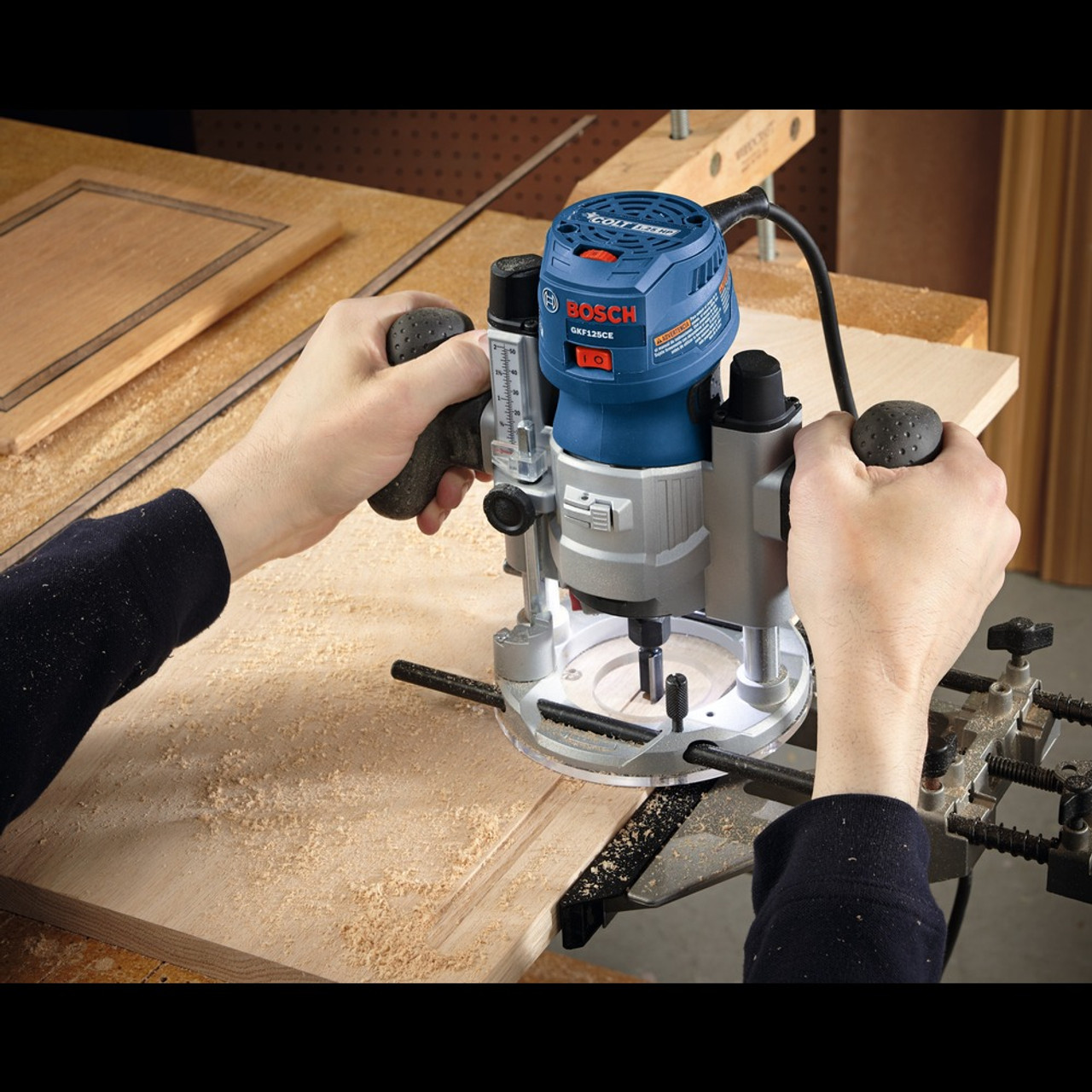 Bosch GKF125CEPK 7 Amp Colt 1.25 HP (Max) Variable-Speed Palm Router Combination Kit