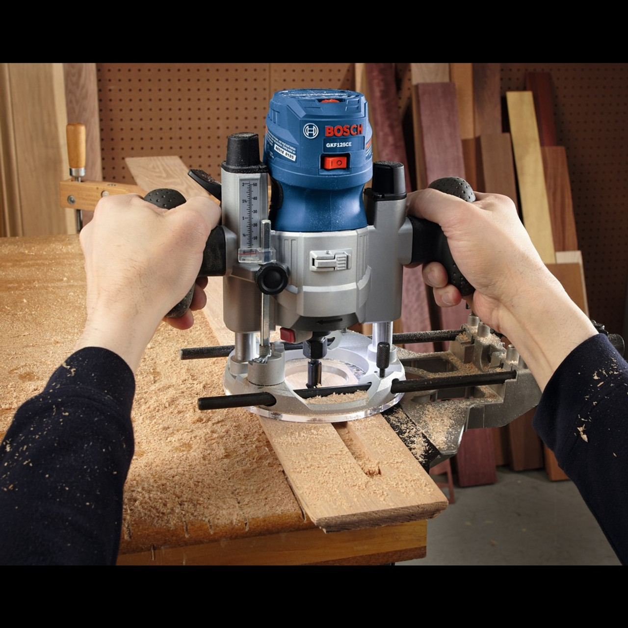 Bosch GKF125CEPK 7 Amp Colt 1.25 HP (Max) Variable-Speed Palm Router Combination Kit