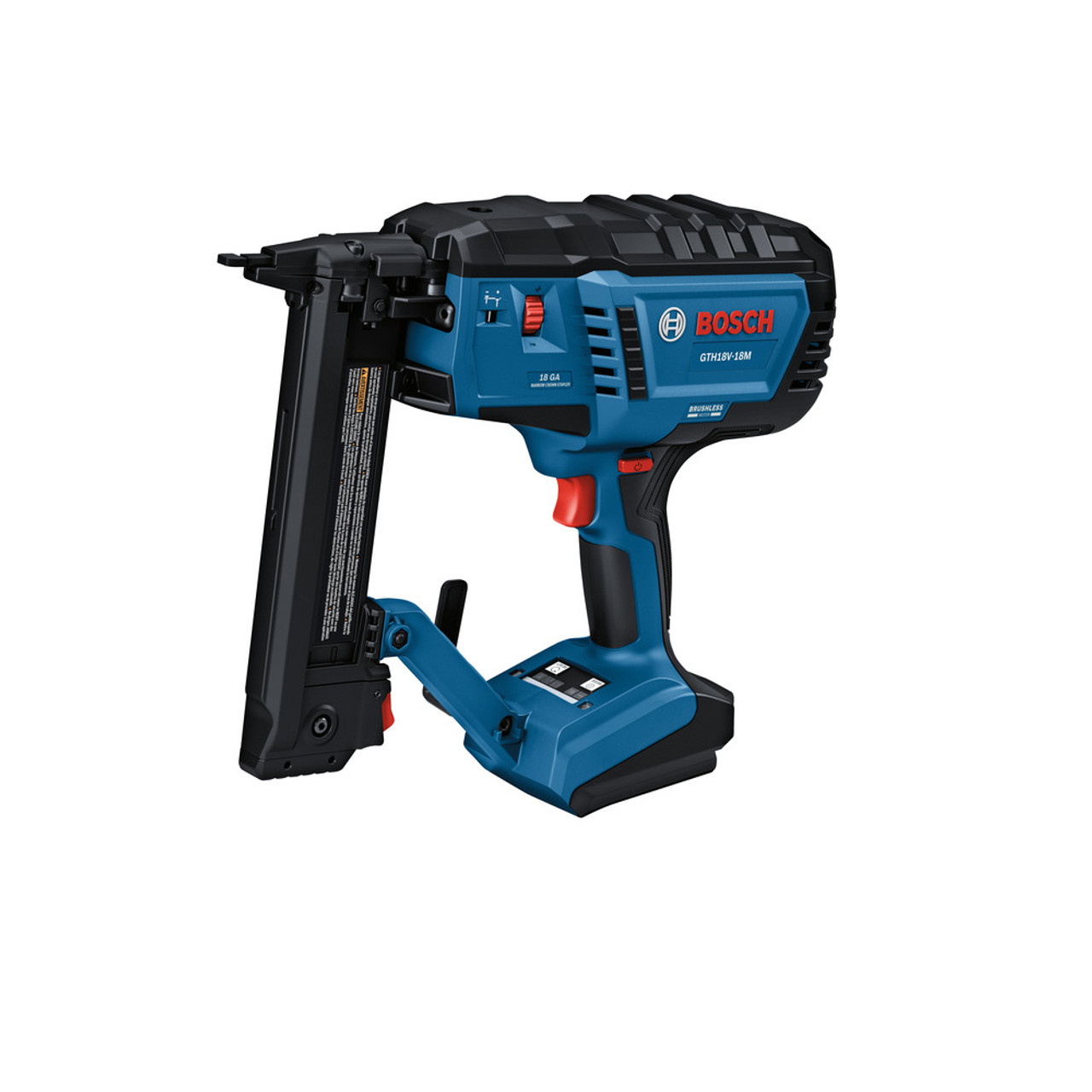 Bosch GTH18V-18MN 18V Cordless Brushless 18-Gauge 1/4 Inch Narrow Crown Stapler (Tool Only)