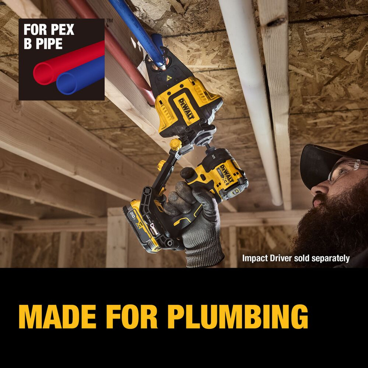 DeWalt DWAPXCIR IMPACT CONNECT PEX Crimp Ring Attachment DeWalt DWAPXCIR IMPACT CONNECT PEX Crimp Ring Attachment
