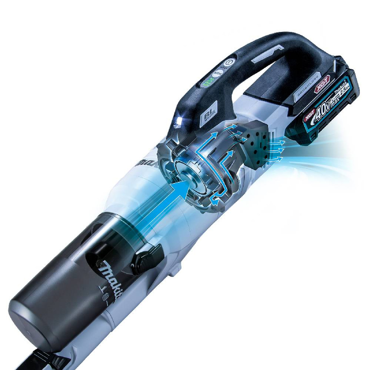 Makita CL003GA101 40V MAX XGT Cordless Brushless Cyclone Stick Vacuum Cleaner  Kit Makita CL003GA101 40V MAX XGT Cordless Brushless Cyclone Stick Vacuum Cleaner  Kit