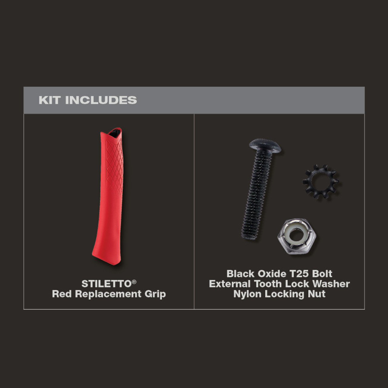 Stiletto TBRG-R Hammer Replacement Grip - Red Stiletto TBRG-R Hammer Replacement Grip - Red