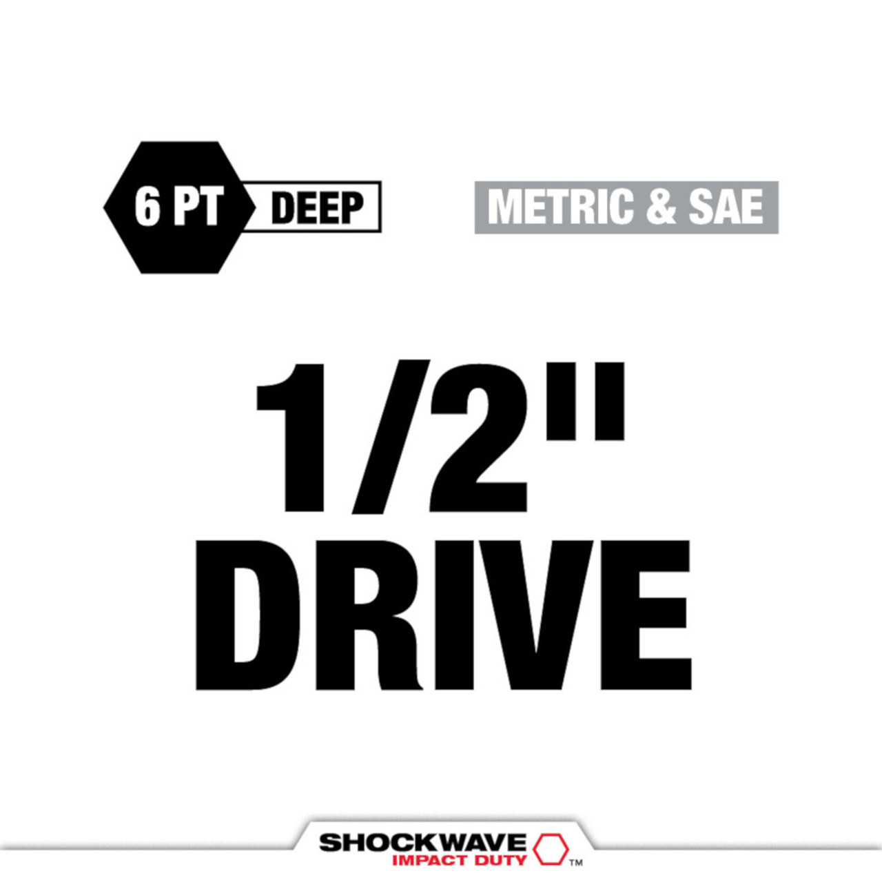 Milwaukee 49-66-7831 SHOCKWAVE Impact Duty 5pc 1/2 Inch Drive SAE & Metric Lug Nut Wheel Socket Set Milwaukee 49-66-7831 SHOCKWAVE Impact Duty 5pc 1/2 Inch Drive SAE & Metric Lug Nut Wheel Socket Set