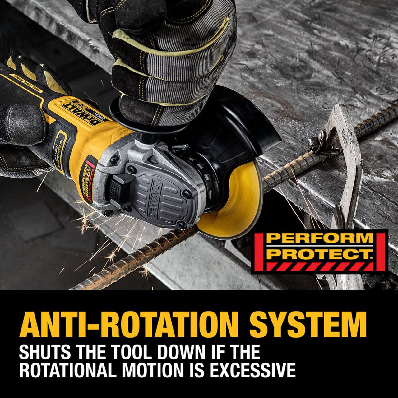 DeWalt DCG410WW120V  20V MAX XR Cordless Brushless 4-1/2 Inch / 5 Inch Variable Speed Paddle Switch Angle Grinder Kit