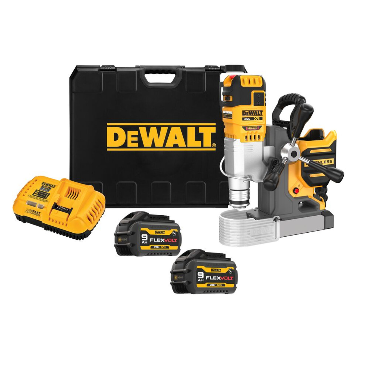 DeWalt DCD1624GX2 20V MAX XR Cordless Brushless 2 Inch Magnetic Drill Press Kit DeWalt DCD1624GX2 20V MAX XR Cordless Brushless 2 Inch Magnetic Drill Press Kit