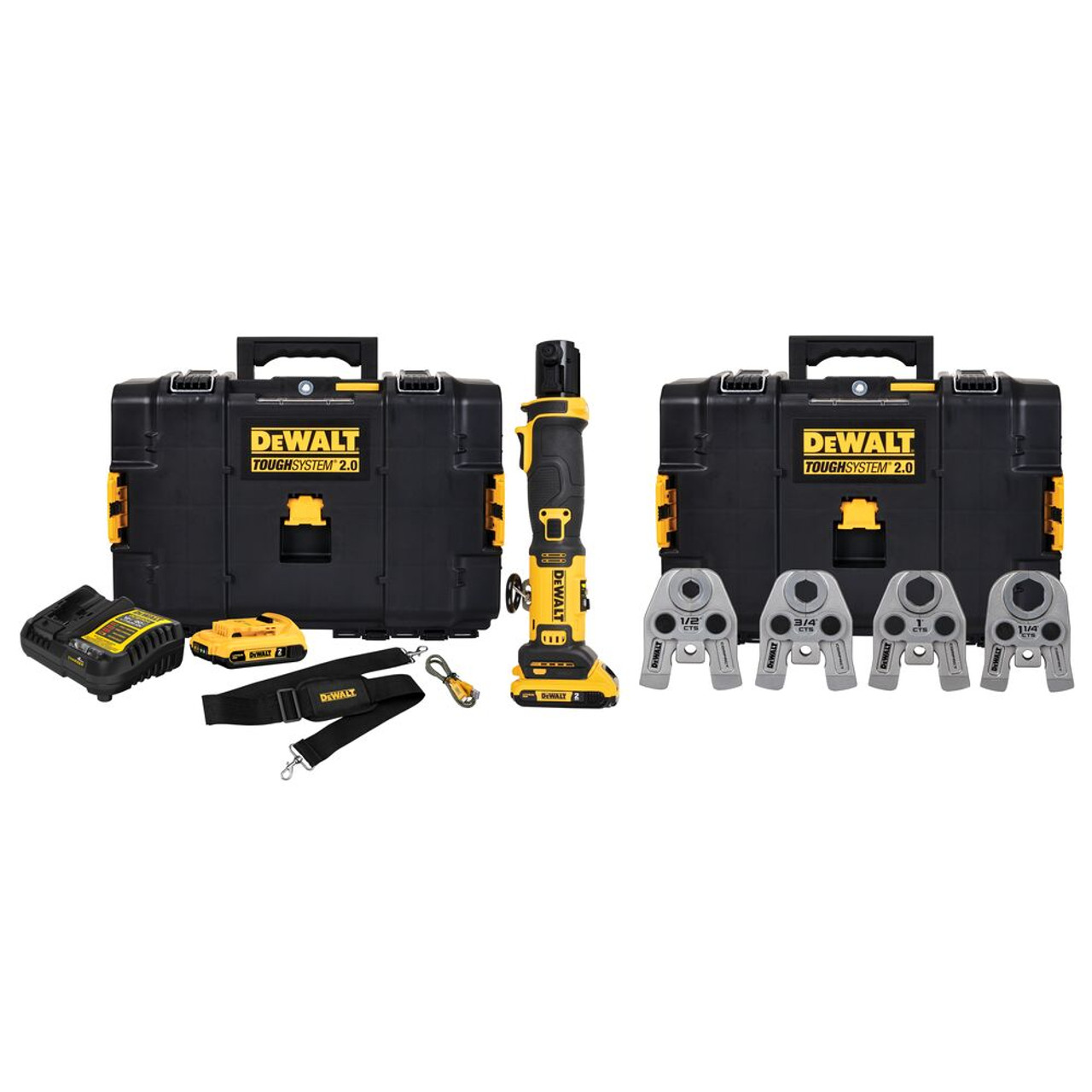 DeWalt DCE210D2K 20V MAX Cordless Compact Inline Press Tool Kit DeWalt DCE210D2K 20V MAX Cordless Compact Inline Press Tool Kit