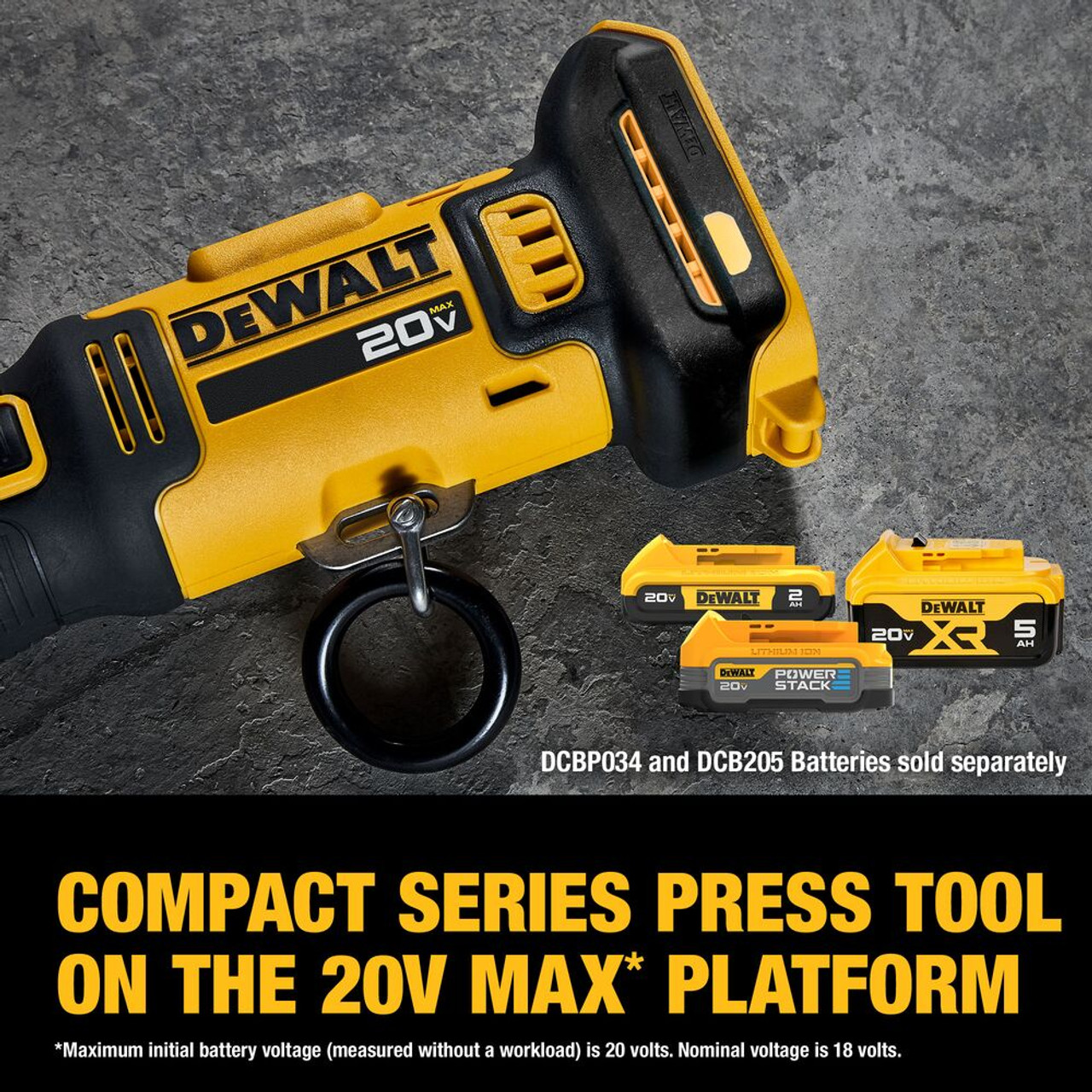 DeWalt DCE210D2K 20V MAX Cordless Compact Inline Press Tool Kit DeWalt DCE210D2K 20V MAX Cordless Compact Inline Press Tool Kit