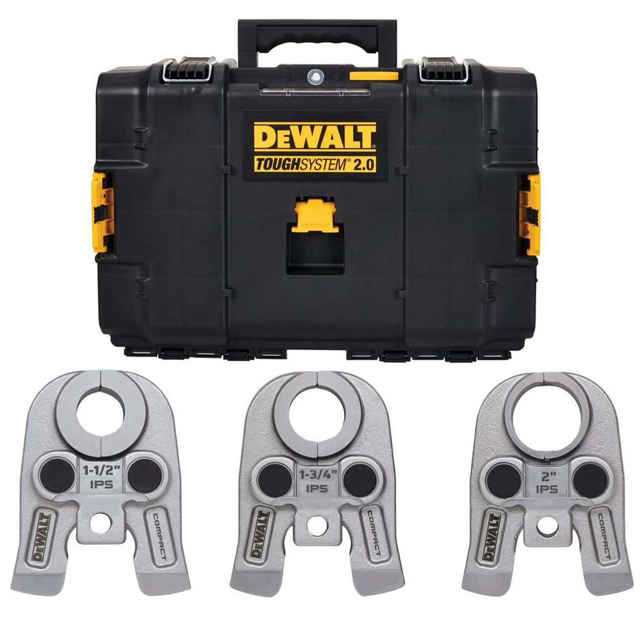 DeWalt DCE213K 1-1/2 Inch - 2 Inch Compact IPS Press Jaws Kit