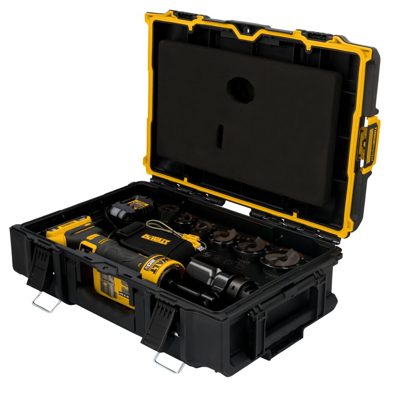 DeWalt DCE600D1K4 20V MAX Cordless 11T 1/2 Inch - 4 Inch Hydraulic Knockout Tool Kit