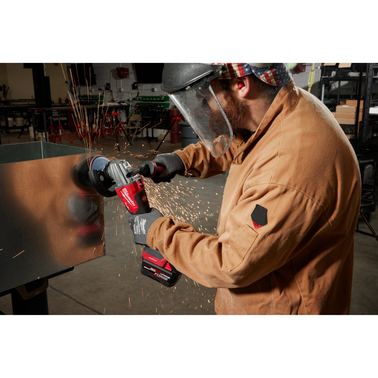 Milwaukee 2986-20 M18 FUEL Cordless Brushless 4-1/2 Inch / 5 Inch Dual-Trigger Braking Angle Grinder with Paddle Switch (Tool Only)