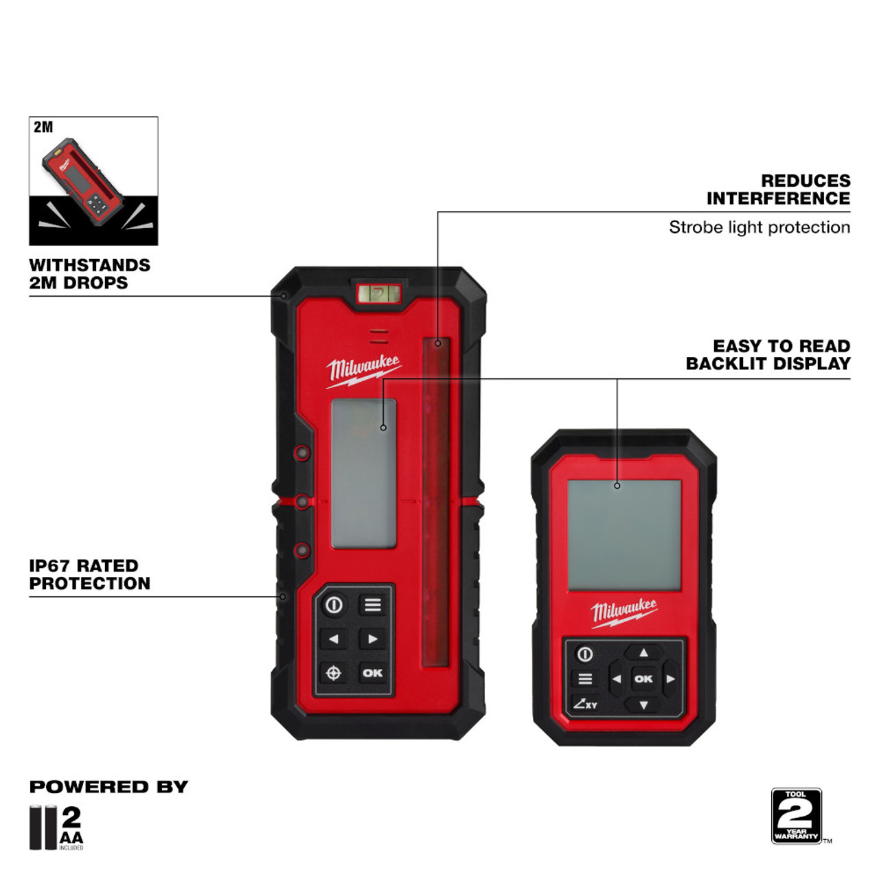 Milwaukee 3704-21T M18 Cordless 4000 foot Red Exterior Dual Slope Rotary Laser Level Kit with Receiver, Remote, Tripod, & Grade Rod Milwaukee 3704-21T M18 Cordless 4000 foot Red Exterior Dual Slope Rotary Laser Level Kit with Receiver, Remote, Tripod, & Grade Rod
