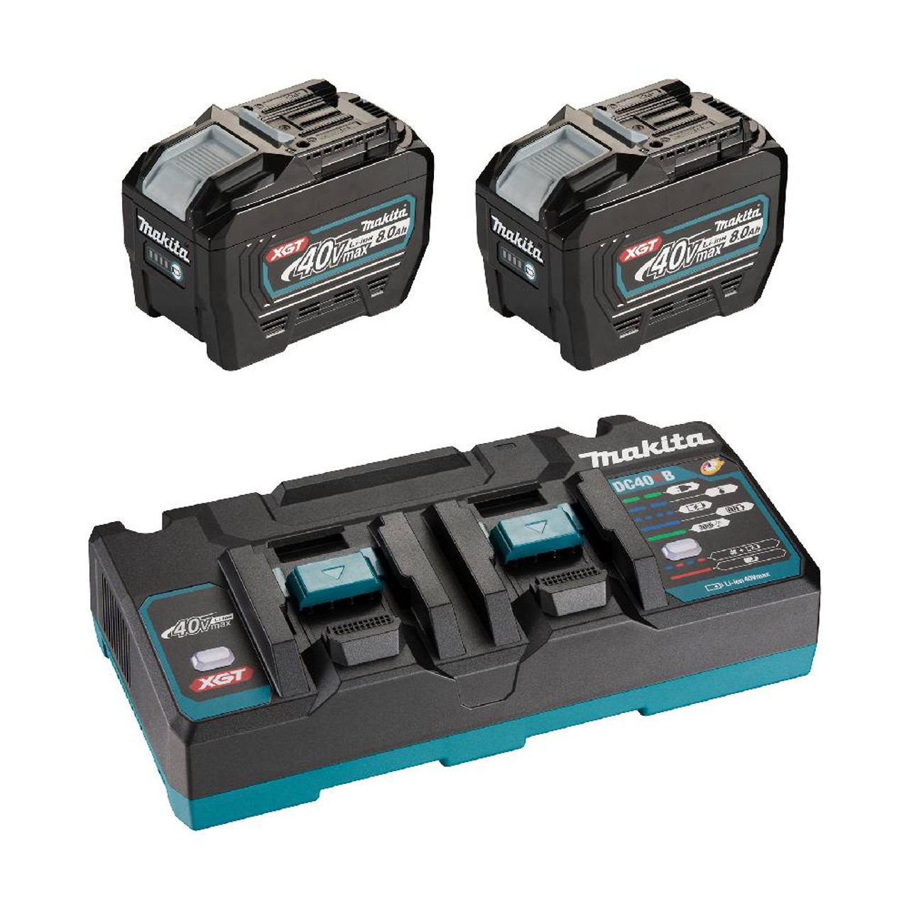 Makita T-04101 40V MAX XGT 8.0 Ah Battery Starter Kit Makita T-04101 40V MAX XGT 8.0 Ah Battery Starter Kit