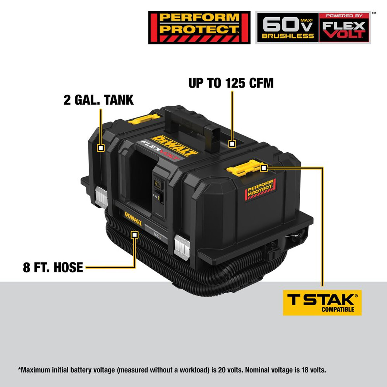 DeWalt DCV585B FLEXVOLT 60V MAX Cordless Dust Extractor (Tool Only)