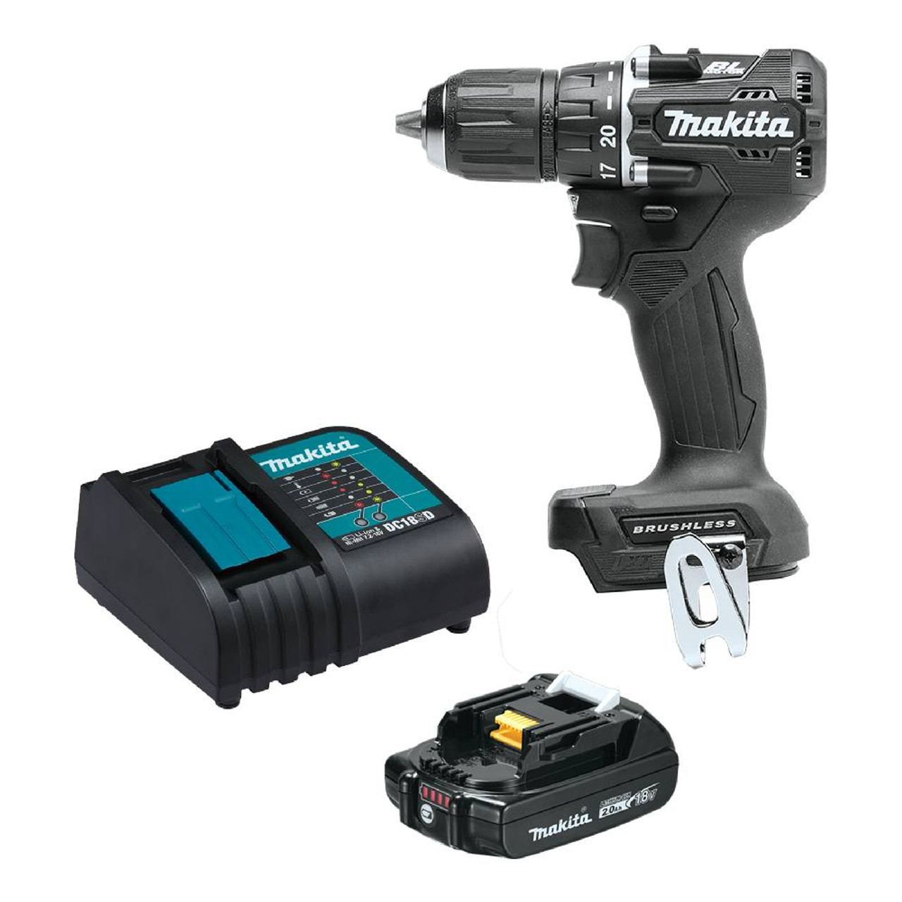 Makita DDF487AX4B 18V 1/2 Inch Cordless Brushless Sub-Compact Drill/Driver Kit