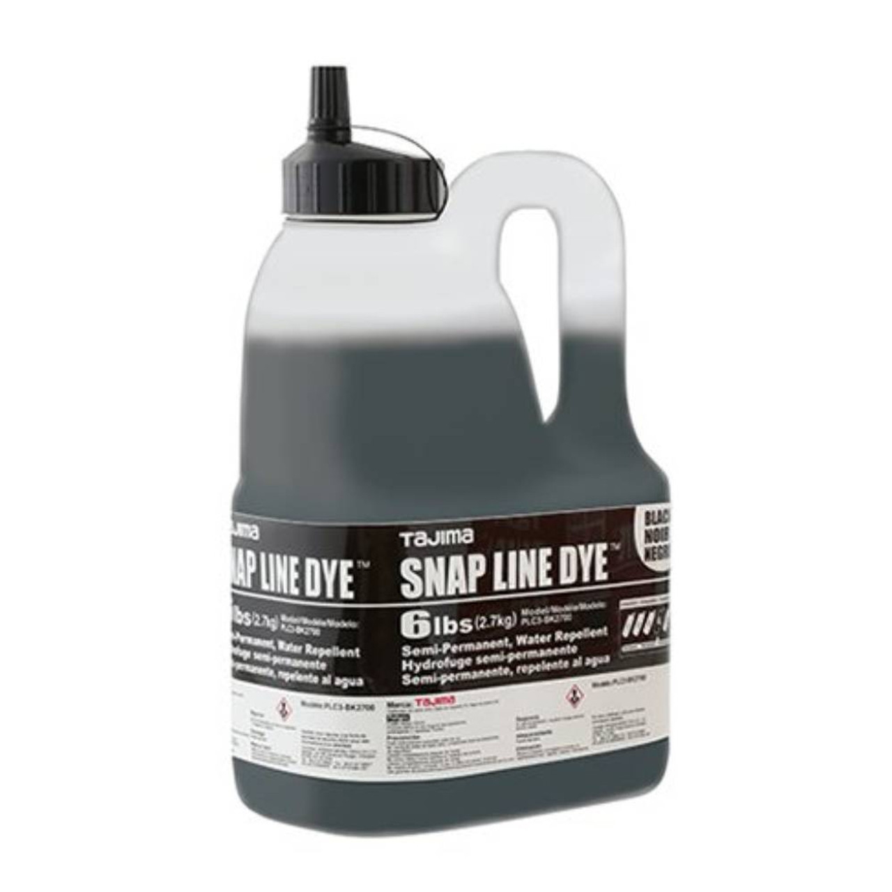 Tajima PLC3-BK2700 Black Semi-Permanent Snap-Line Dye - 6 lbs