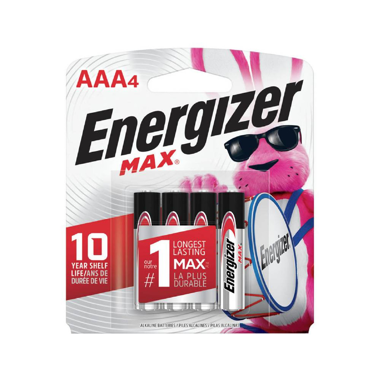 Energizer E92BP-4 MAX Alkaline AAA Batteries - 4pk