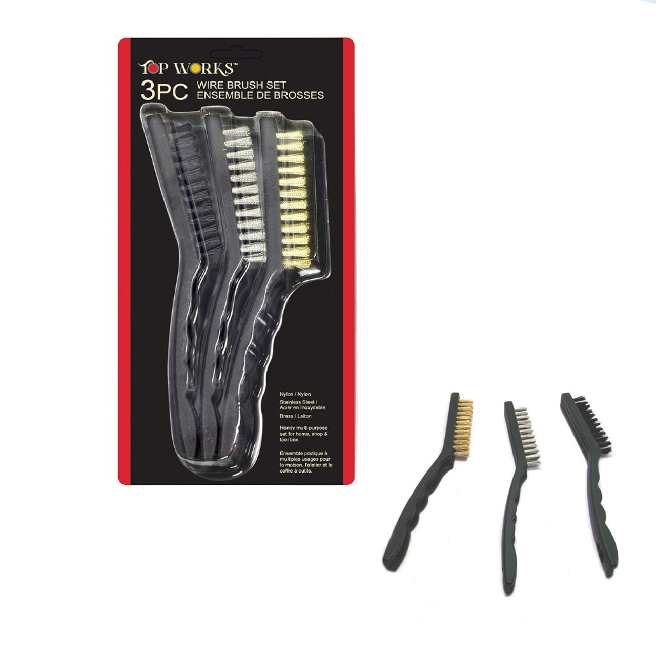 Top Works MOD-078539 3pc 9 Inch Wire Cleaning Brush Set