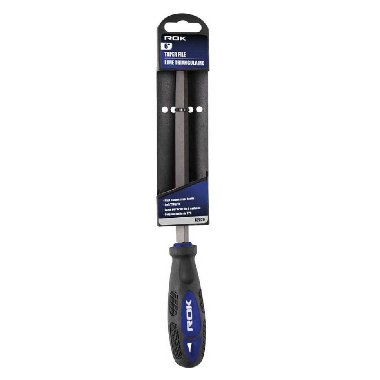 ROK 62024 10in. Tapered File showing in packaging