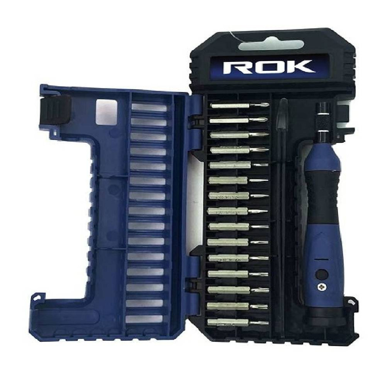 ROK 64086 17pc Precision Screwdriver Set showing in open case