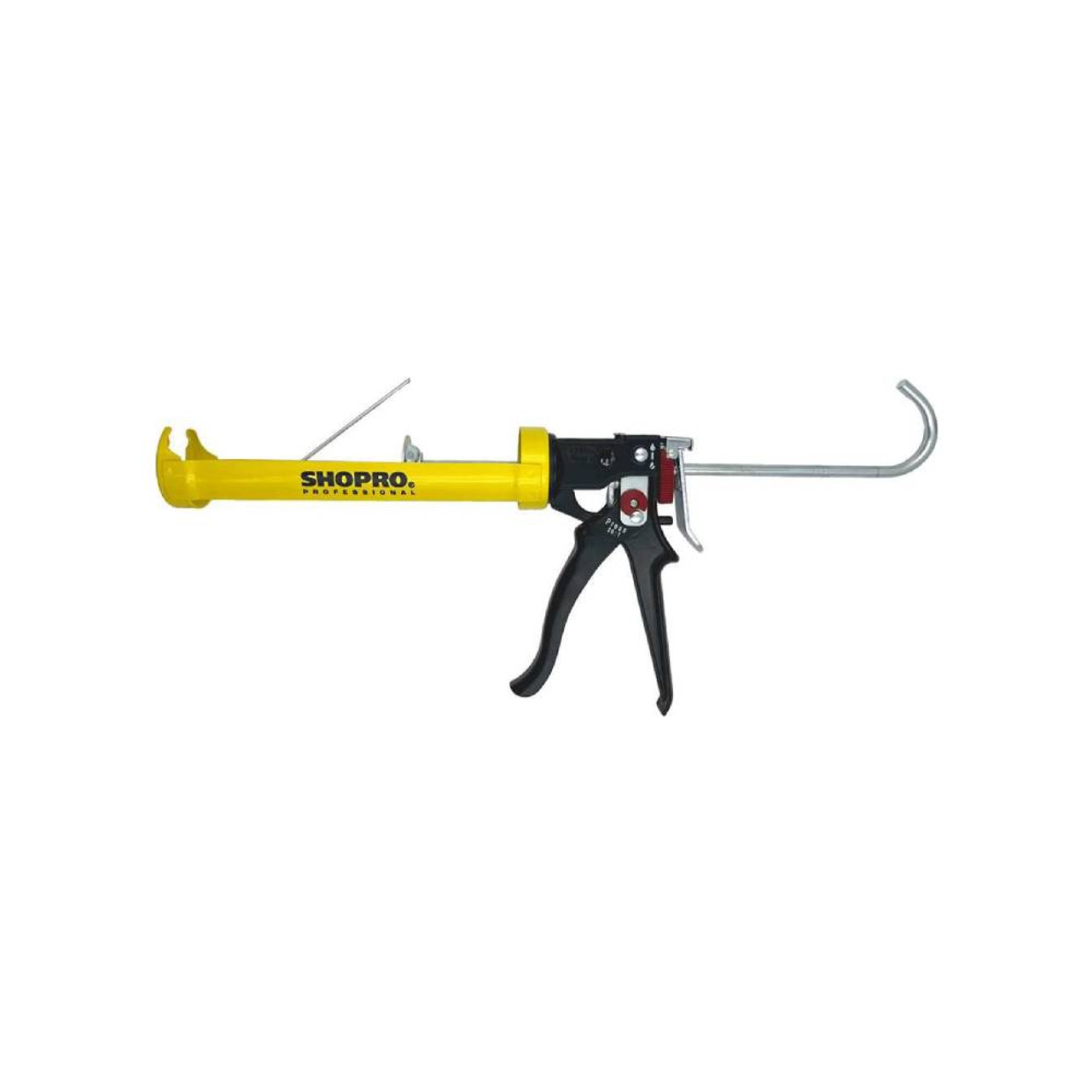 SHOPRO C001466 9 inch Open Face Adjustable Force Dripless Caulking Gun