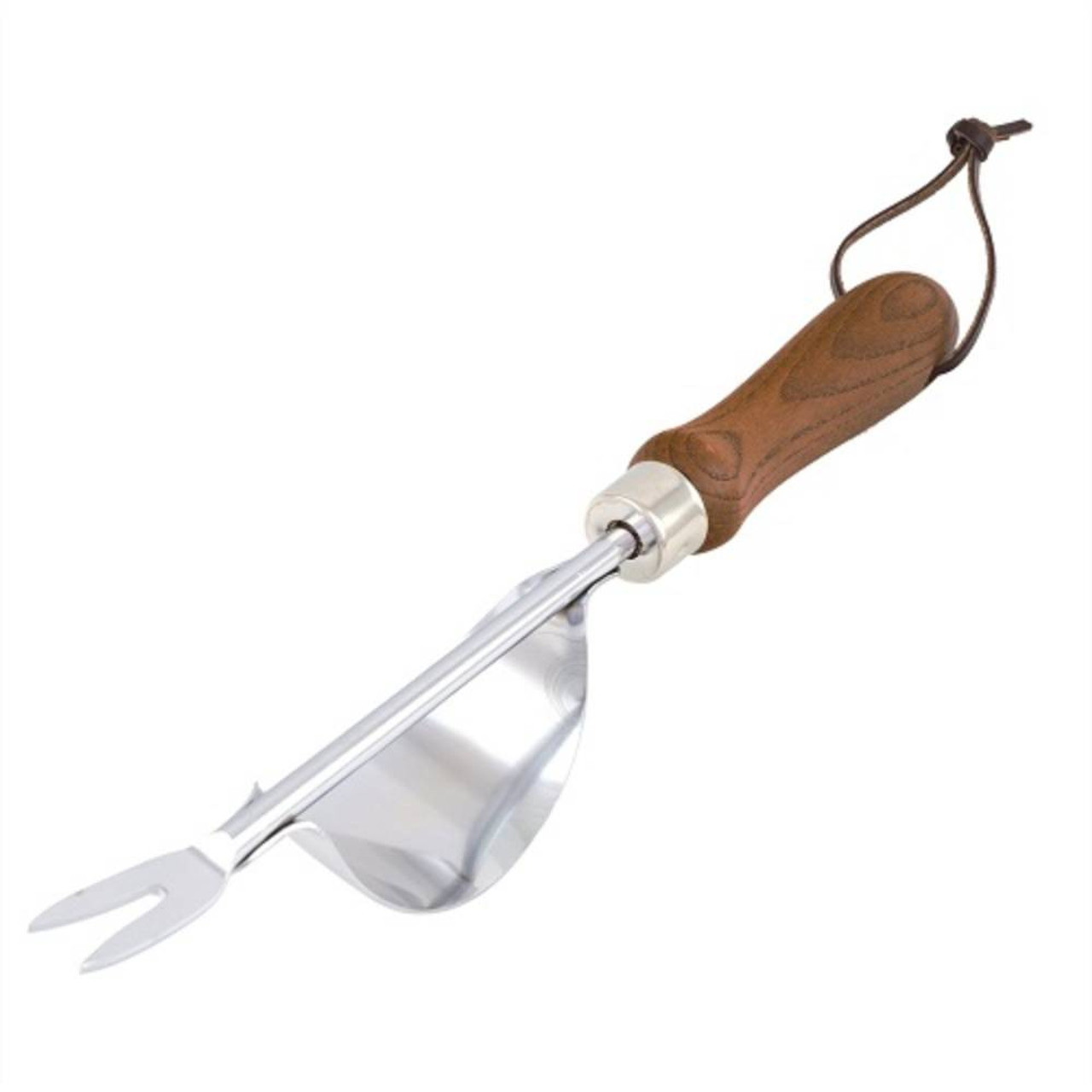 Holland Greenhouse G000020 Stainless Steel Hand Rocker Weeder with Wooden Handle