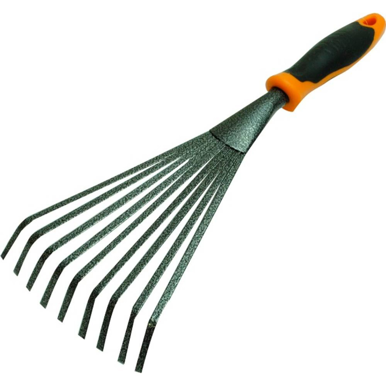 Holland Greenhouse G000158G 9-Tine Hand Shrub Rake with Soft Grip Handle