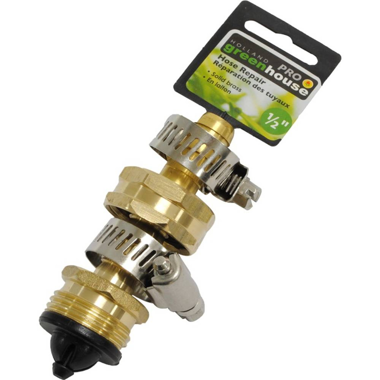 Holland Greenhouse N000414 1/2in Solid Brass Hose Repair Kit