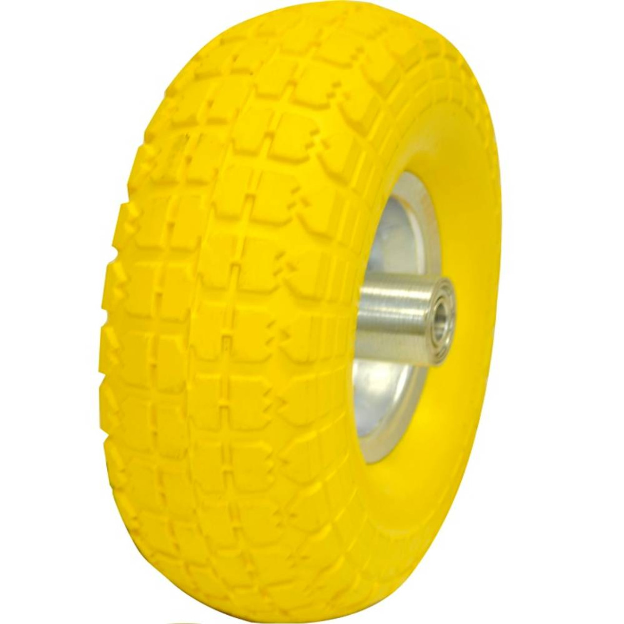 SHOPRO T008798 10in Flat-Free Hand Truck Tire - Yellow