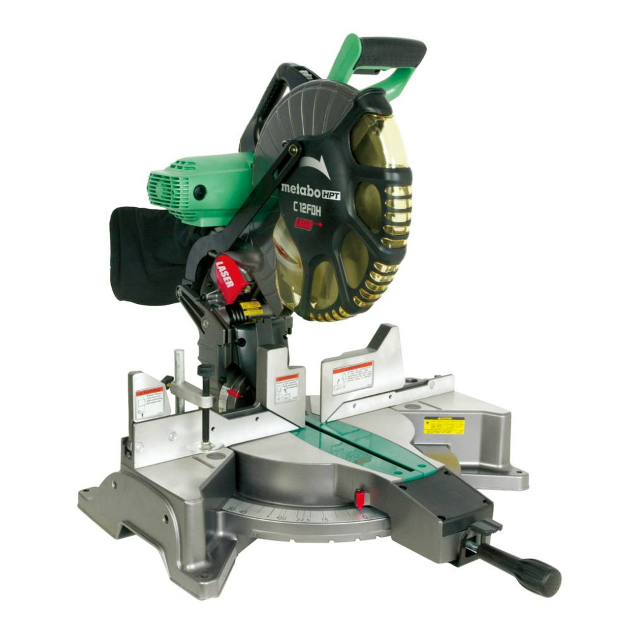 Metabo HPT C12FDHSM 15 Amp 12in Dual Compound Mitre Saw with Laser Marker Metabo HPT C12FDHSM 15 Amp 12in Dual Compound Mitre Saw with Laser Marker