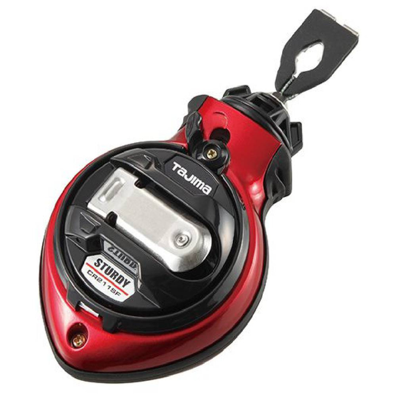 Tajima CR211SFR 100' Chalk-Rite Sturdy Extra Bold Chalk Line Reel - Red