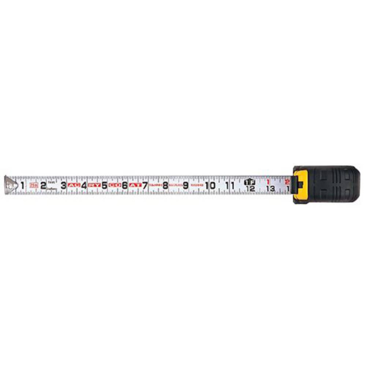 Tajima G-16BW G-Series 1in x 16' Tape Measure showing with blade extended
