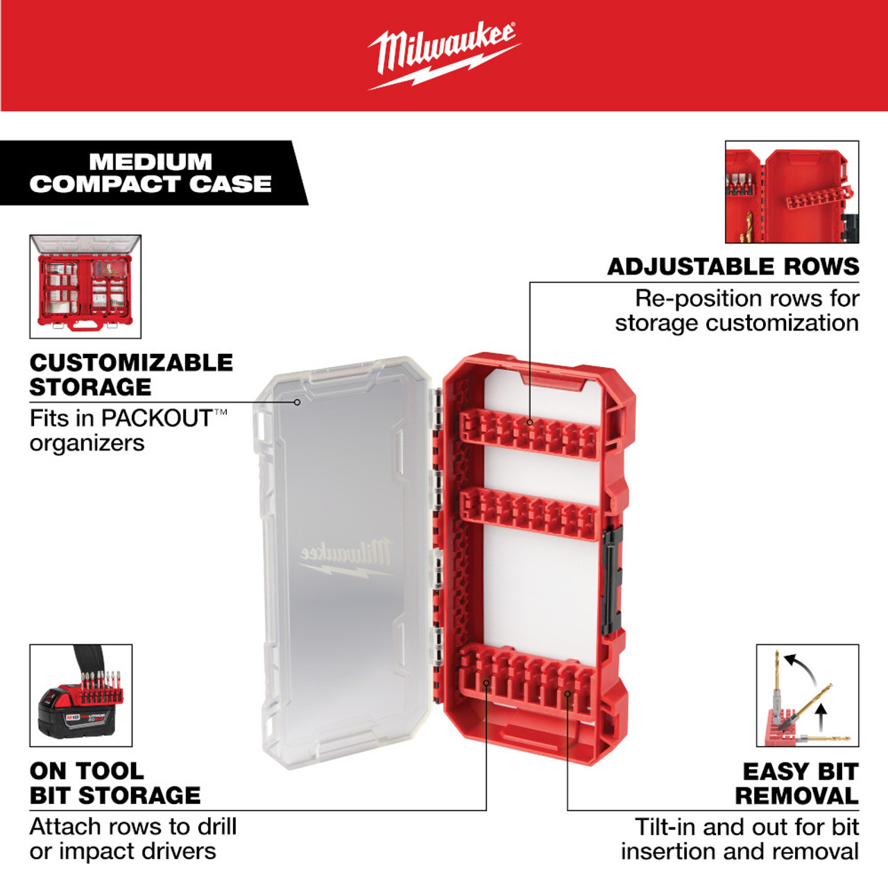 Milwaukee 48-32-5128CA 70pc SHOCKWAVE Impact Duty Driver Bit Set