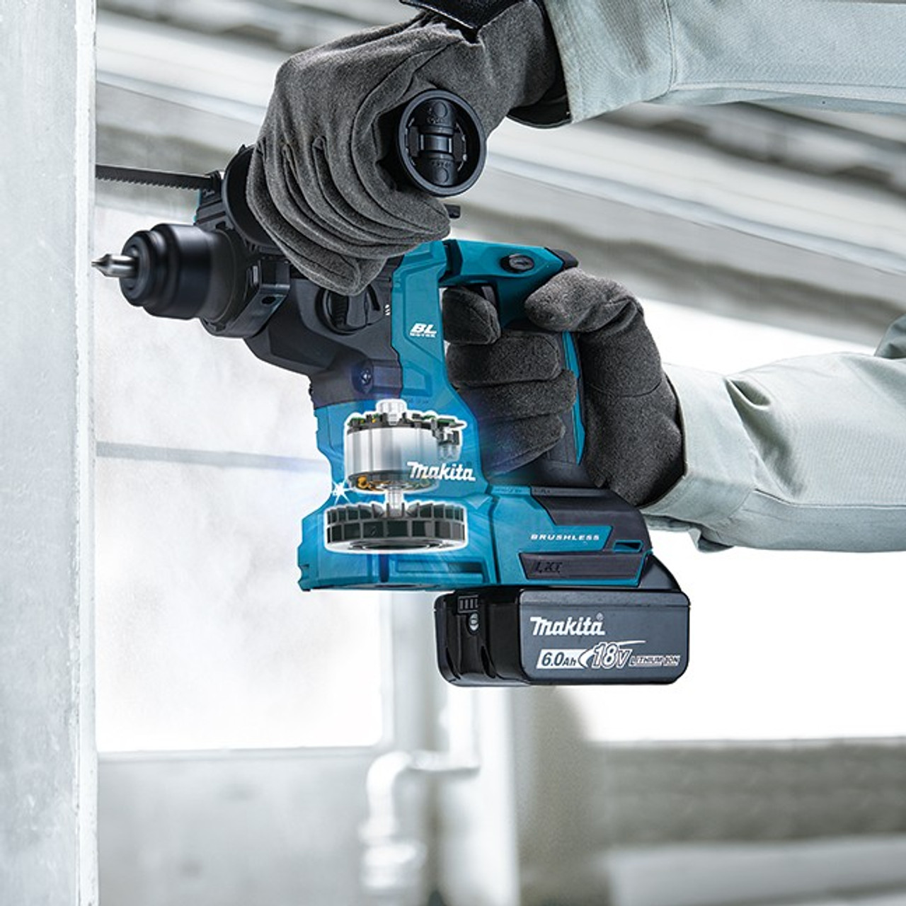 Makita DHR183Z 18V LXT Cordless Brushless SDS-PLUS 11/16 inch Rotary Hammer (Tool Only)