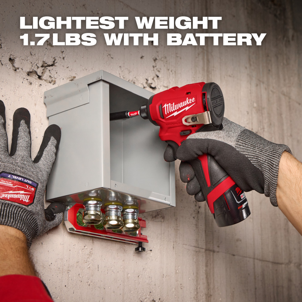 Milwaukee 3450-20 M12 Cordless Brushless Subcompact 1/4in Hex Impact Driver (Tool Only)