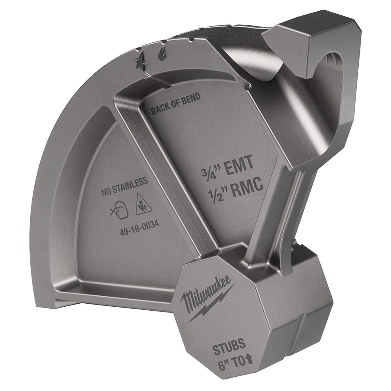 Milwaukee 3/4in EMT & 1/2in RMC Conduit Bending Shoe for 5150-20 M18 Branch Conduit Bender