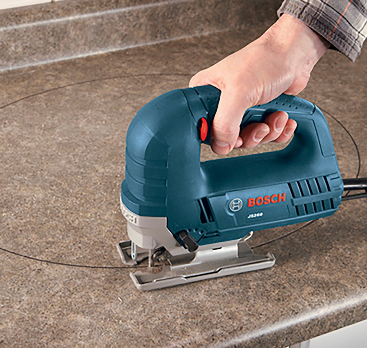 Bosch JS260 6.0 Amp Variable-Speed Top-Handle Jig Saw cutting