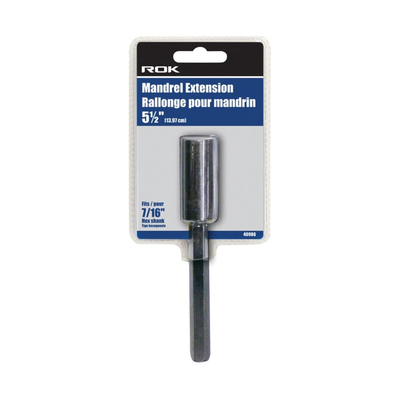 ROK 40986 5-1/2 Inch Hole Saw Mandrel Extension