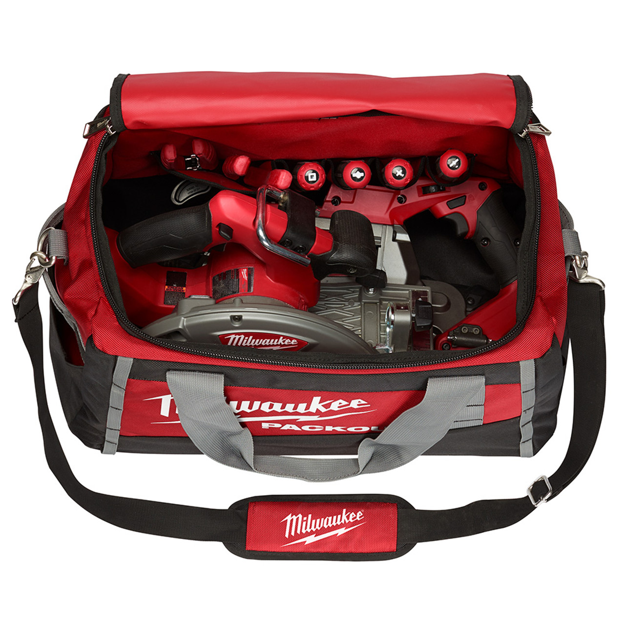 Milwaukee 48-22-8322 20-inch PACKOUT Tool Bag with tools (not included) Milwaukee 48-22-8322 20-inch PACKOUT Tool Bag with tools (not included)